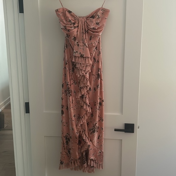 Cinq a Sept Wildflower Elise Strapless Midi-Dress - Picture 2 of 7